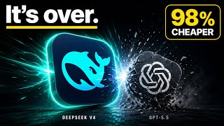 DeepSeek V4 Just Dropped: 98% Cheaper Than GPT-5.5 & Beating It On Benchmarks
