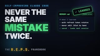 Make Claude Code SELF-IMPROVING with the R.E.P.S. Framework