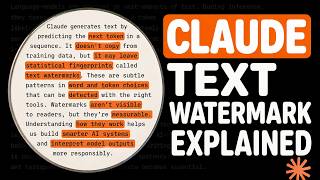 How Claude Text Watermark actually works? ( Explained )