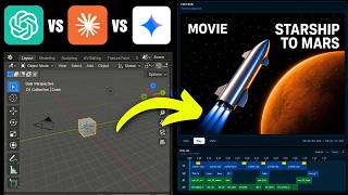 Blender MCP: Antigravity Gemini 3.5 Flash vs GPT-5.5 vs Claude Opus 4.7