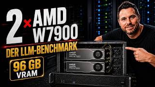 96 GB VRAM ohne NVIDIA: Was leisten 2 x AMD W7900? 241 Benchmarks & große LLMs im Praxistest