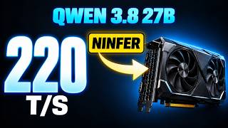 Qwen 3.8 27B at 220 Tokens/Sec Locally — NInfer Tested